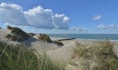 Fotobehang duinen zee en strand Burgh Haamstede 350 x 260 cm - € 235,--