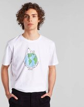 Dedicated - Stockholm Snoopy Earth  - Unisex - T-shirt - Wit - L