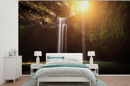 Papier peint - Papier peint photo Cascade - Tropical - Soleil - Largeur 360 cm x hauteur 240 cm