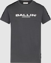 Ballin Amsterdam -  Jongens Regular Fit   T-shirt  - Grijs - Maat 116