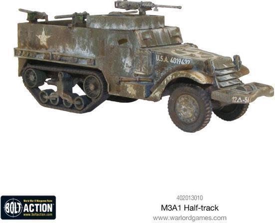 Thumbnail van een extra afbeelding van het spel M3A1 Half-track plastic boxed set