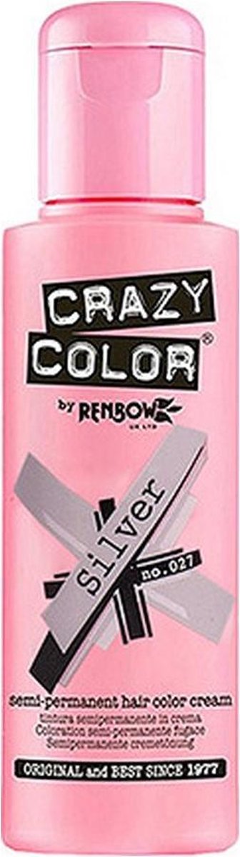 Permanente Kleur Silver Crazy Color Nº 027 (100 ml)