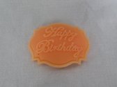 Zeep Happy birthday Verjaardag Cadeau, Oranje Lentegeur