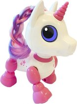 robot Robo Unicorn junior 10 x 12 cm wit/roze