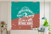 Behang - Fotobehang Vintage - Design - Schedel - Breedte 280 cm x hoogte 280 cm