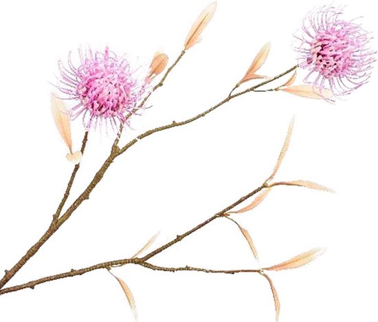 Silk-ka Kunstbloem-Zijden Bloem Protea Roze 70 cm