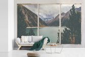 Behang - Fotobehang Doorkijk - Boom - Water - Breedte 360 cm x hoogte 240 cm