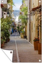 Tuindecoratie Kreta - Rethymno - Griekenland - 40x60 cm - Tuinposter - Tuindoek - Buitenposter