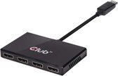 CLUB3D Multi Stream Transport Hub DisplayPort 1.2 Quad Monitor USB Powered