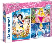 Disney Princess legpuzzel 3 puzzels 48 stukjes