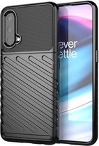 Hoesje voor OnePlus Nord CE 5G - Back cover - Flexibel TPU - Schokbestendig - Zwart