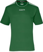 Masita | Sportshirt Heren & Dames Korte Mouw - Sevilla - Lichtgewicht Elastisch Voetbalshirt - Groen-Wit - 140