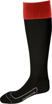 Masita | Kousen Chelsea Tweekleurige Sportsokken Vlakke Naden bij Tenen - BLACK/RED - 32-36