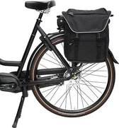 Beck Sporty Single enkele fietstas zwart met grijze bies 15 / 17 L