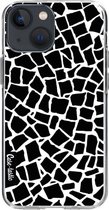 Casetastic Apple iPhone 13 mini Hoesje - Softcover Hoesje met Design - British Mosaic Black Print