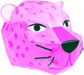 maak je eigen luipaardhoofd led papier roze