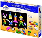 magneetpuzzel junior 31 x 16,5 cm zwart 40-delig