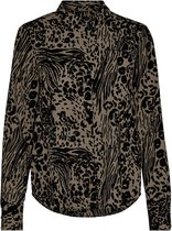 Vero Moda Blouse Vmcaia Ls Shirt Wvn Ga 10256226 Fossil/caia Dames Maat - XS