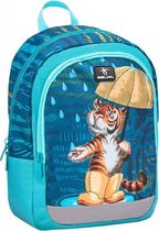 rugzak met tijger 33 x 13 cm polyester 12 liter blauw