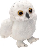 knuffel uil junior 18 cm pluche wit