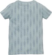Levv jongens t-shirt Sam aop Blue Mist Block