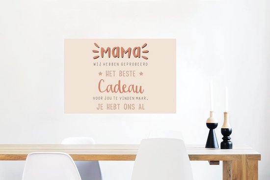 Affiche Mère - Citations - Proverbes - Maman tu nous as déjà - 90x60 cm
