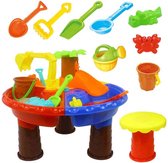 Buxibo Zandbakspeelgoed Voor Kinderen - Strand Speelgoed - Water en Zand Tafel - Speelset inclusief 16 Speelstukken - 35x45 CM