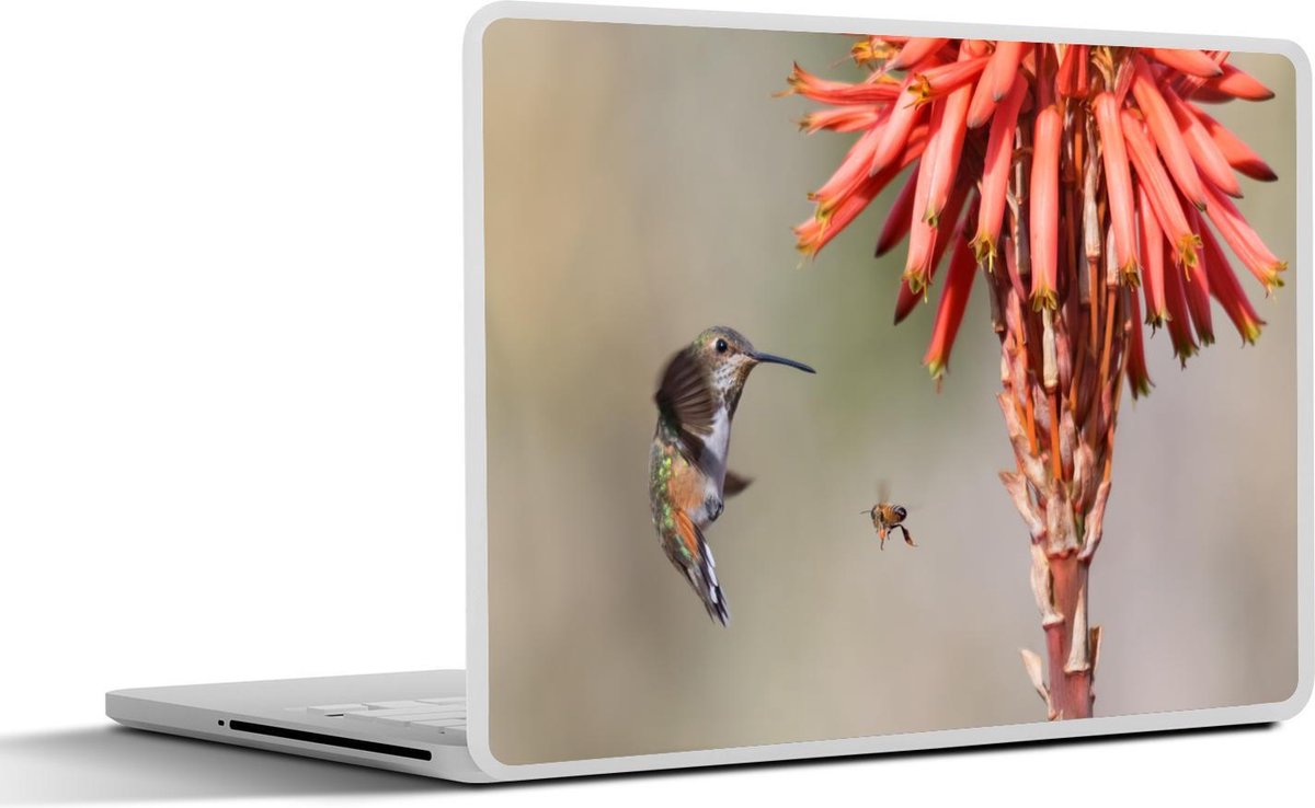 Afbeelding van product SleevesAndCases  Laptop sticker - 13.3 inch - Vogel - Kolibrie - Insect