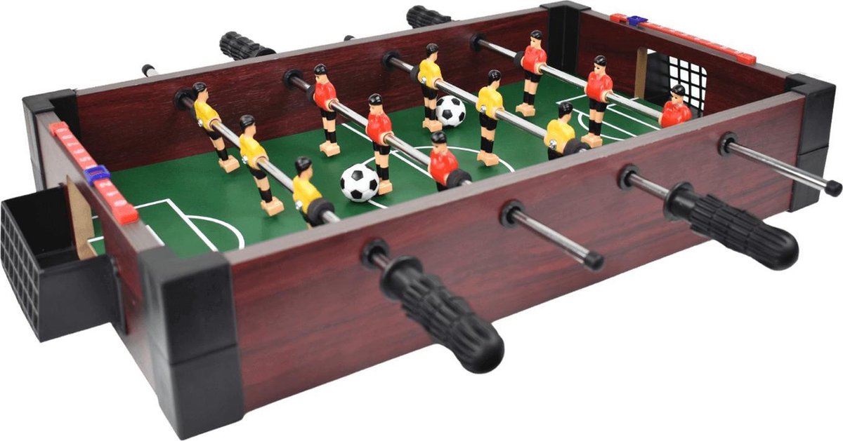 Airhockey & voetbaltafel combinatieset - speelgoed - kinderen - 50 cm - tafelvoetbal - Mec