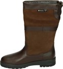 Bruine Dubarry laars van leer en suède met banddetails, merklogo, GORE-TEX Extra Fit.