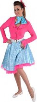 rok Rock'n roll dames satijn turquoise maat L/XL
