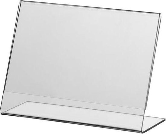 Folderhouder A6 L Standaard Classic Acryl Dwars 2 Stuks Bol 4540