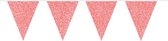 vlaggenlijn Glitter 6 meter rood