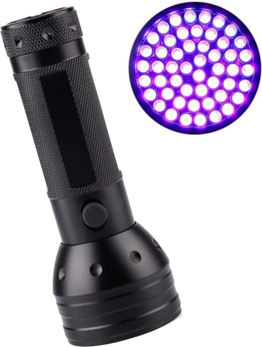 Lampe UV TIKKENS XXL - Lampe de poche UV - Lampe LED UV 395nm - 100 LED  ultraviolettes