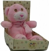 knuffelbeer junior 11 cm pluche roze