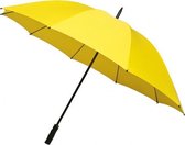 golfparaplu Windproof handopening 130 cm geel