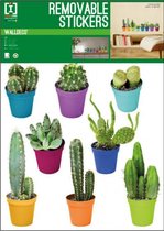 muursticker Cactus 50 x 70 cm vinyl groen