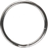 ringen 15 mm 10 stuks zilver