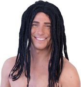 pruik Dreadlock heren synthetisch zwart