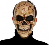 masker dark skull PVC bruin one-size