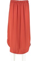 Catwalk junkie rusty oranje rok met 2 hogere zijsplitten - Maat L