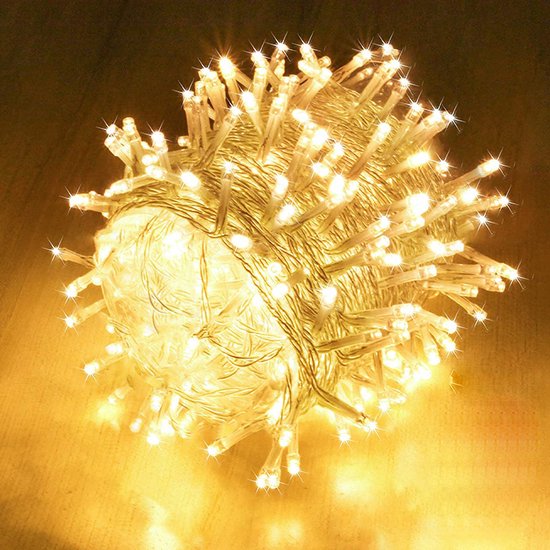 Avoalre 100M 500LED Kerstverlichting Buiten 8 Lichtmodi IP44 Waterdichte Decoratie Kerstverlichting Geschikt voor Binnen en Buiten Kerstbomen Tuinfeesten Verjaardag Bruiloften-Warm wit