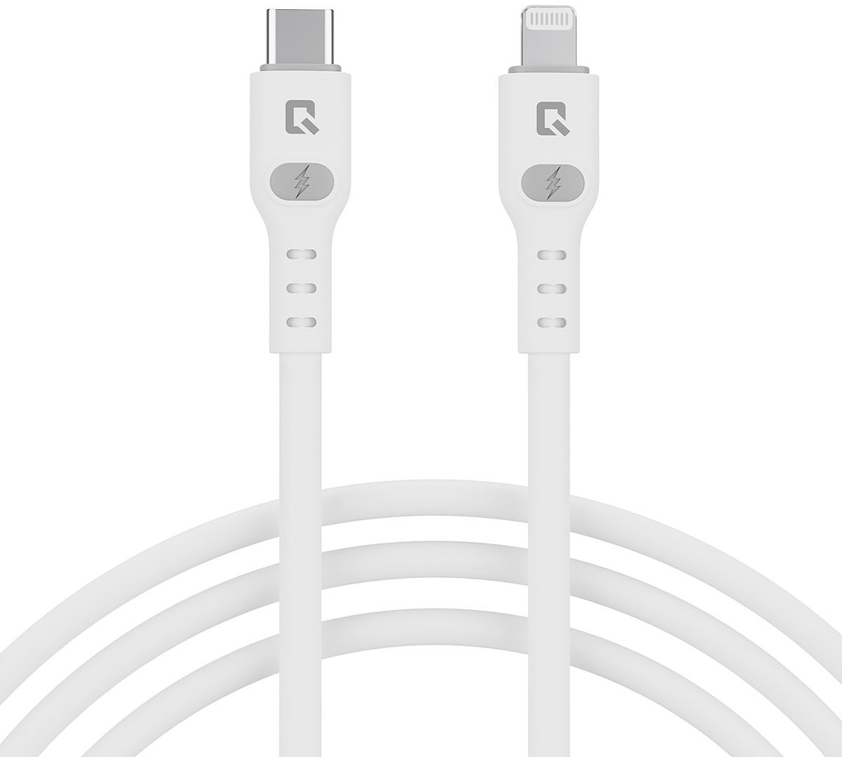 TUNIQ USB-C naar Lightning Kabel - 200 cm - Snelle Oplaadkabel - Wit
