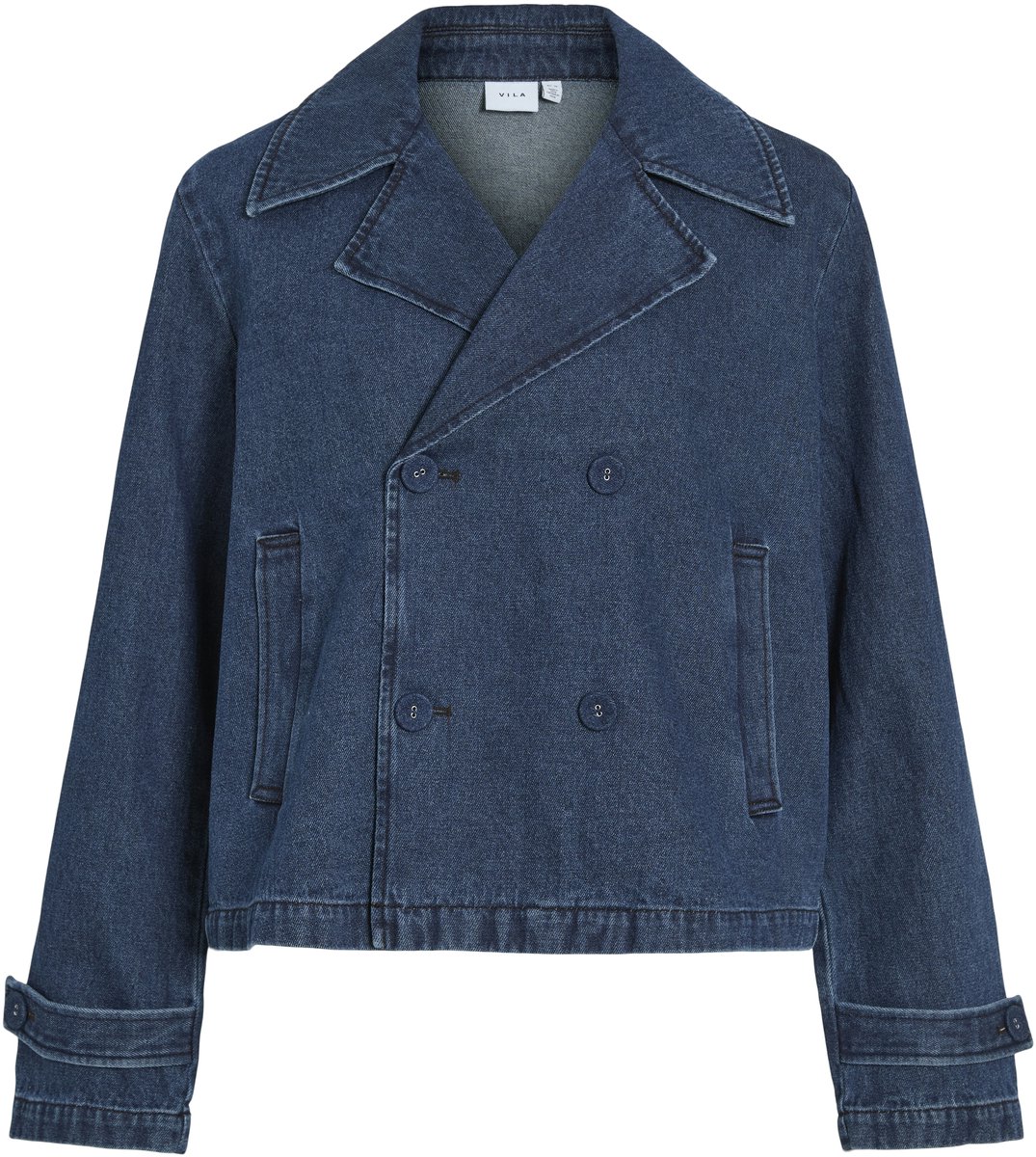 Vila Nata Denim Jas Dames - Maat M (38)