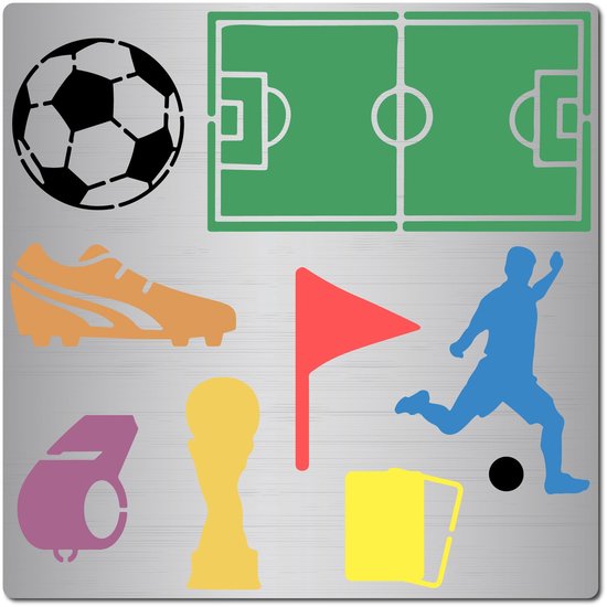 Soccer Stencil Sports Soccer Ground Shoe Drawing Stainless Steel Soccer Stencil Sports Soccer Ground Shoe Drawing Stainless Steel