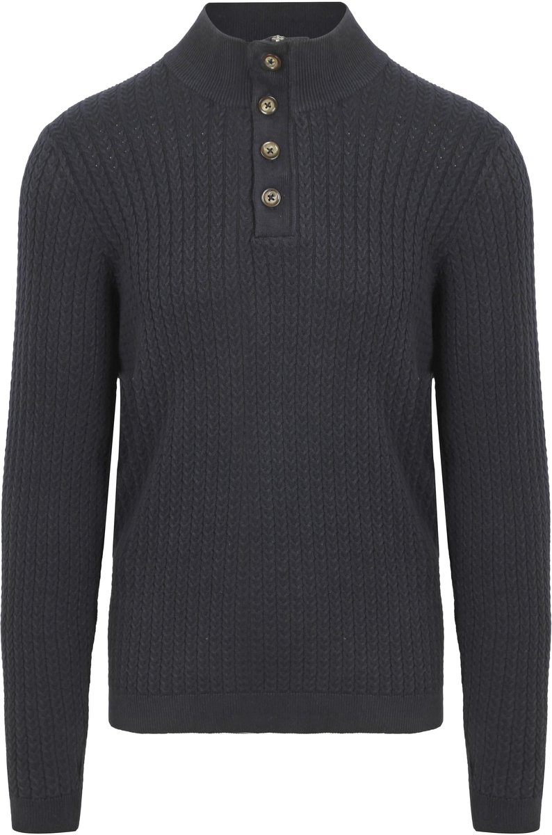 Suitable Pullover Camock Donkerblauw (navy) - Maat XXL - Heren