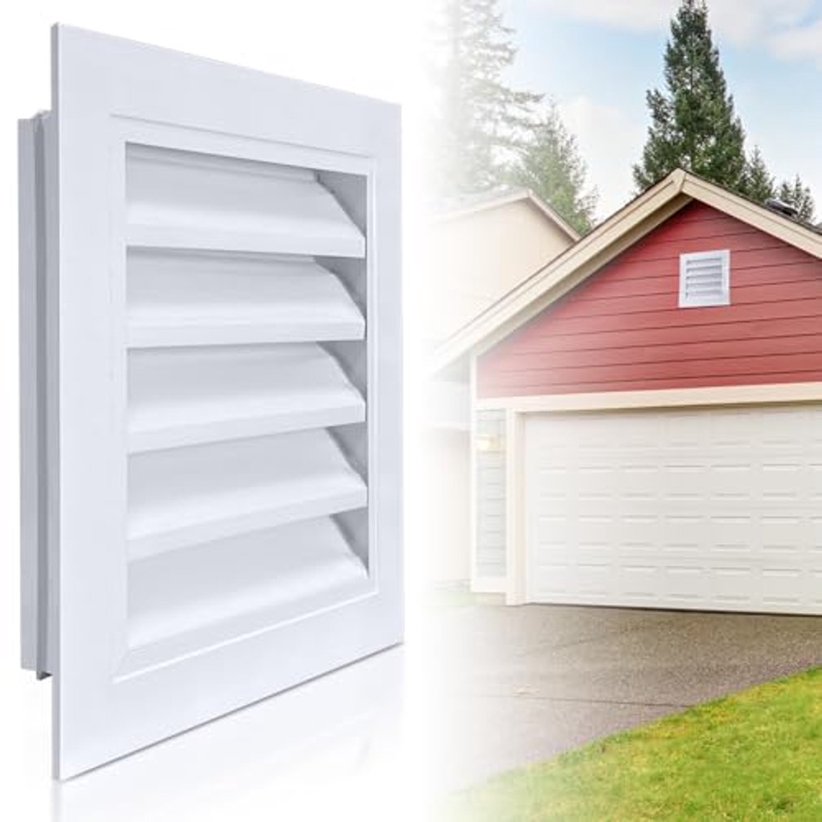 Gevel ventilatie opening 12" x 12" voor effectieve luchtcirculatie