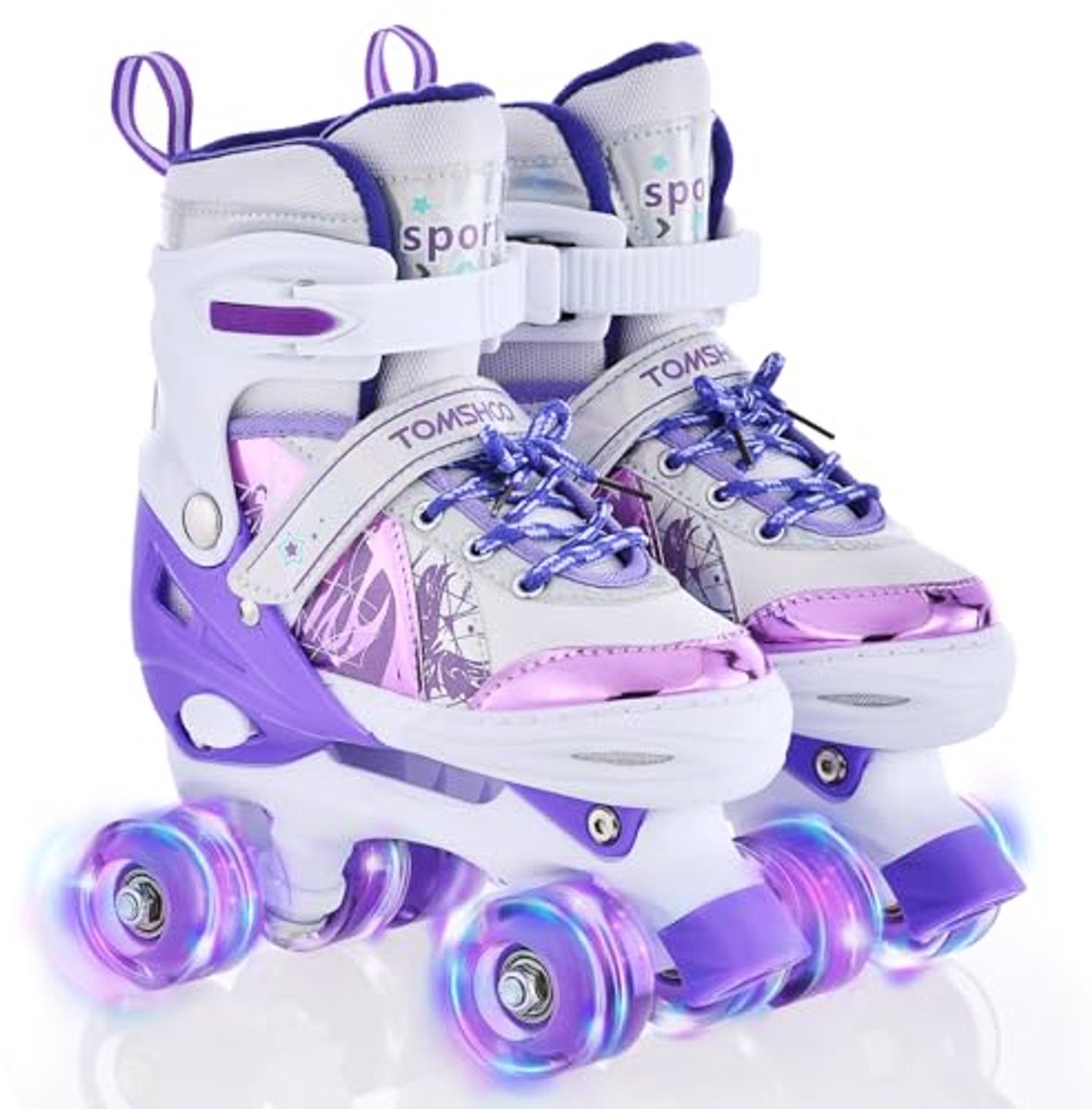 Kinderen verstelbare rolschaatsen met LED wielen - Meerdere maten beschikbaar