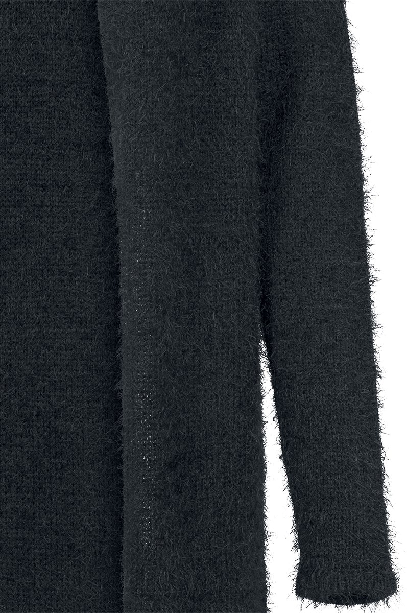 Urban Classics Ladies Hooded Feather Cardigan Cardigan XL Katoen Zwart