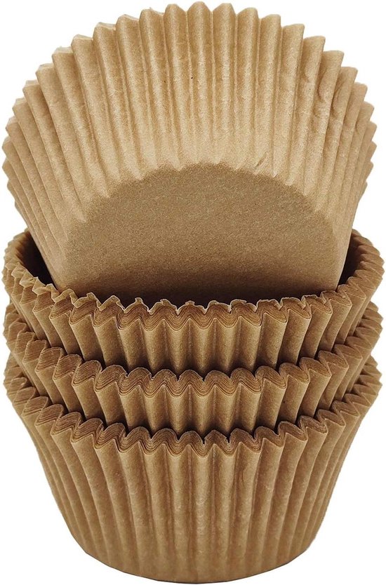 Spesh 50 stuks papieren muffinvormpjes, mini-cupcake-vormen, papieren bekers voor bruiloften, verjaardagen, Kerstmis (lichtroze